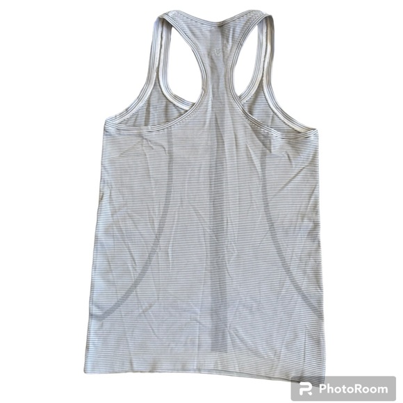 Lululemon Swiftly Tech Racerback Tank Top Striped Black White - Picture 3 of 6